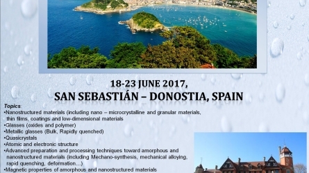 24th International Symposium on Metastable, Amorphous and Nanostructured Materials, ISMANAM
